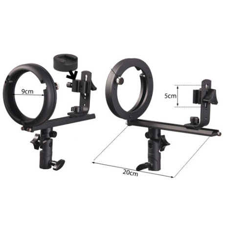 Držiak Quadralite BK-3 pre externý blesk a softbox