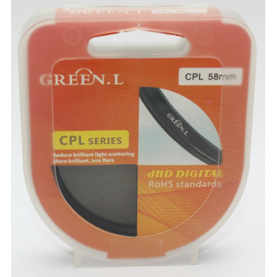 CPL Green-L d-HD Digital polarizační filtr 58mm RoHS