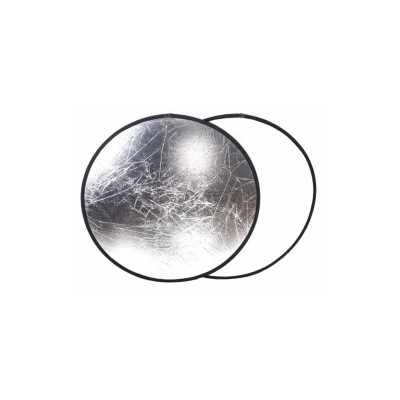 2v1 reflexná tabuľa 80x80cm biela strieborná 2 farby