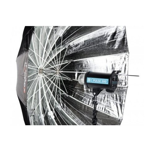 ateliérový deštník Space 150cm stříbrný