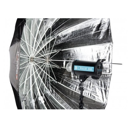 ateliérový deštník Space 150cm stříbrný