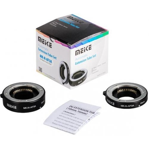 makro mezikroužky Meike pro Nikon 1 s přenosem clony