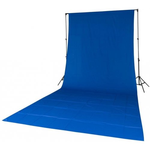 fotografické pozadí textilní modré 2,85x6m Quadralite