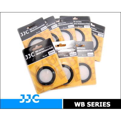 JJC krytka objektivu s vyvážením bílé WB-55