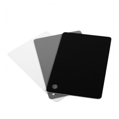 JJC přenosný set pro vyvážení bílé barvy 3v1