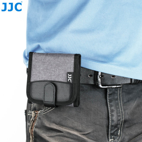 Puzdro JJC FP-K3 pre 3 filtre s priemerom do 82 mm sivé