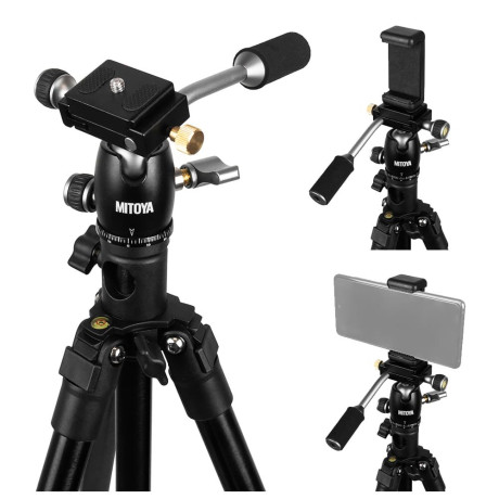 Lehký 150cm stativ MITOYA MTY202F s držákem na telefon