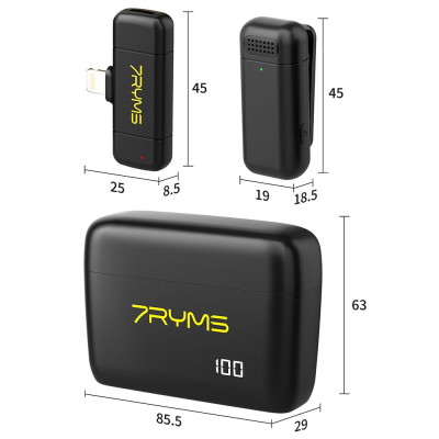 7Ryms Rimo S1 bezdrátový mikrofon [Lightning]