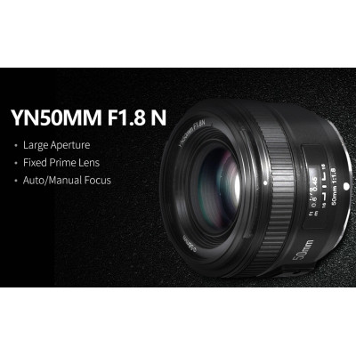 Objektiv YN50mm F1.8N pro fotoaparát Nikon s bajonetem F