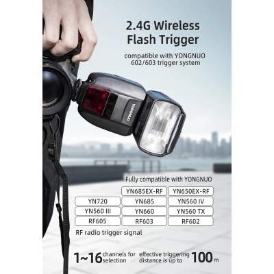 YN730 Yongnuo univerzálny blesk pre fotoaparáty Canon / Nikon / Sony / Pentax / Olympus / Fujifilm / Panasonic
