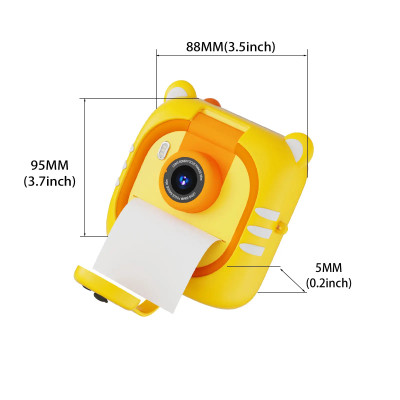 copy of Dětský tiskový fotoaparát, roztomilý medvěd, žlutá barva