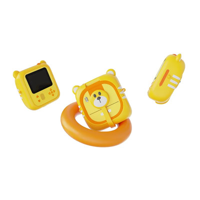 Dětský tiskový fotoaparát, roztomilý medvěd, Modrá barva