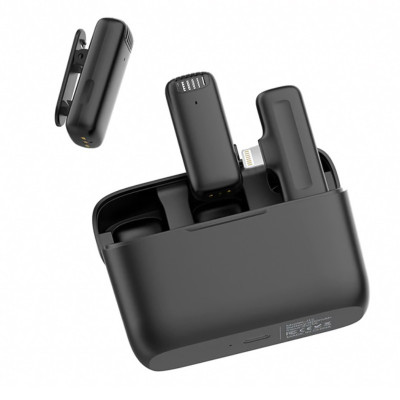 Sada bezdrôtového mikrofónu ULANZI J12 [USB-C] čierna