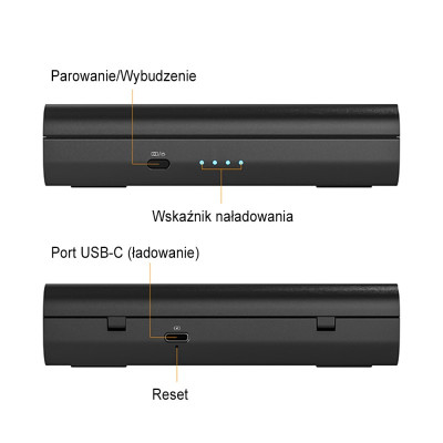 7ryms iRay DW40 štvorkanálová bezdrôtová súprava mikrofónu/mikrofón, čierna