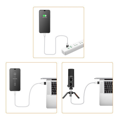 Audio adaptér z USB-C na USB-A + podpora OTG