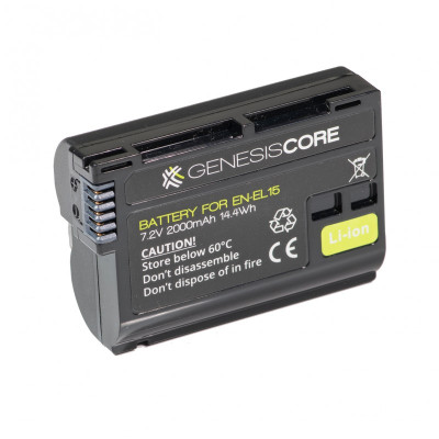 Genesis Core EN-EL15 Typ Baterie 7.2V 2000mAh