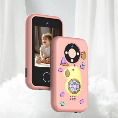 Dětský Fotoaparát - Mobilní telefon / Foto,video,hry Růžový