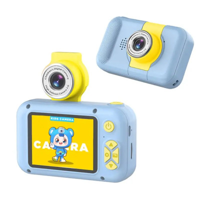 copy of Mini Digitální Fotoaparát Hračka Cheildren 2,0 Palce S Roztomilou Kočkou Silikonové Pouzdro 32GB TF Čtečka Karet