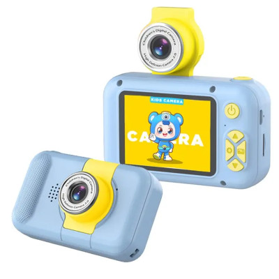 copy of Mini Digitální Fotoaparát Hračka Cheildren 2,0 Palce S Roztomilou Kočkou Silikonové Pouzdro 32GB TF Čtečka Karet