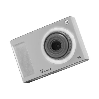 Digitální barevná CCD kamera Fotoaparát pro děti, kompatibilní přenosné video fotografie s funkcí selfie filtru bílí