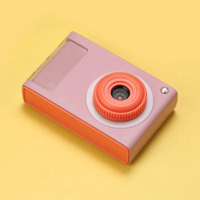 Digitální barevná CCD kamera Fotoaparát pro děti, kompatibilní přenosné video fotografie s funkcí selfie filtru bílí