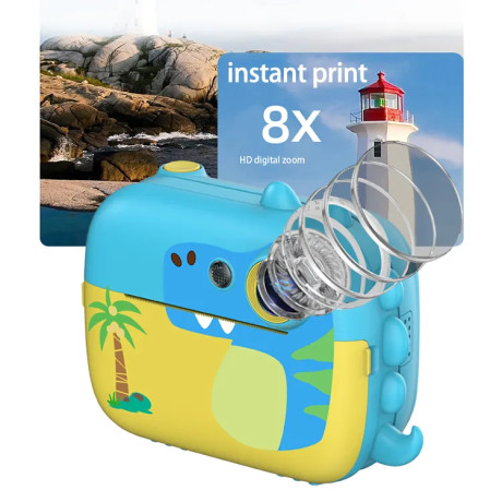 copy of Dětský fotoaparát s okamžitým barevným tiskem Instax. Barva bílá.