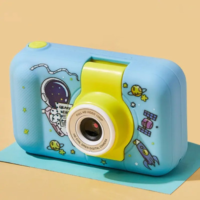 copy of Mini Digitální Fotoaparát Hračka Cheildren 2,0 Palce S Roztomilou Kočkou Silikonové Pouzdro 32GB TF Čtečka Karet