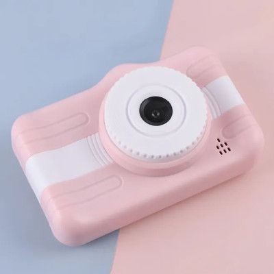 Dětský digitální mini fotoaparát s obrazovkou 3,5 palců - modrá barva