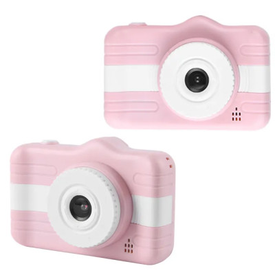 Detský digitálny mini fotoaparát s 3,5-palcovou obrazovkou - ružový