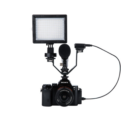 Trojitý V držiak pre blesk, svetlo a mikrofón (4,92"/12,5 cm)