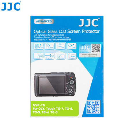 JJC ochrana LCD GSP-TG ochranné sklo na LCD pro OLYMPU Tough TG-7, TG-6, TG-4, TG-5, TG-3S