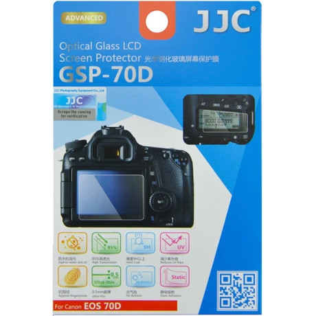 JJC ochrana LCD displeja GSP-70D Ochranné sklo na LCD displej pre Canon EOS 70D