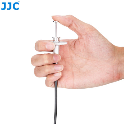 JJC TCR-70S Drôtová spúšť 70 cm - strieborné tlačidlo