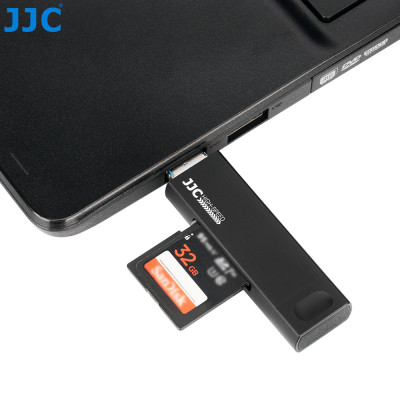 JJC Multifunkčná čítačka pamäťových kariet USB 3.0, SD, TF čierna