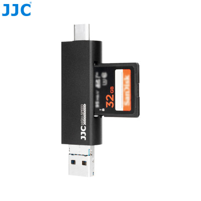 JJC Multifunkčná čítačka pamäťových kariet USB 3.0, SD, TF čierna