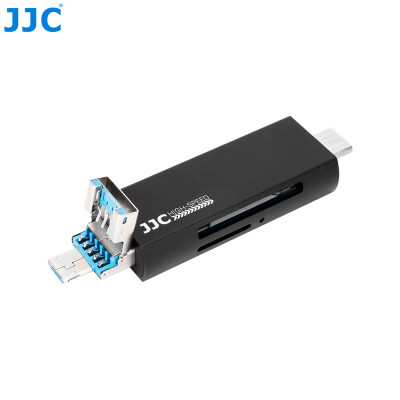 JJC Multifunkční čtečka paměťových karet USB 3.0, SD, TF černá