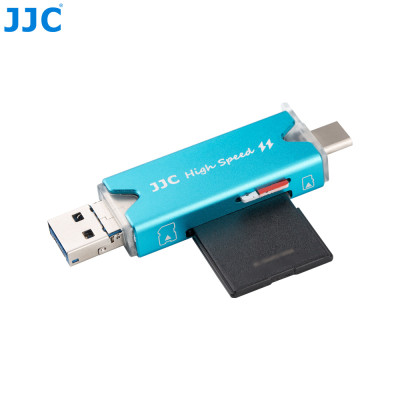 JJC Pouzdro na paměťové karty- SD x 1, TF x 2, Nano SIM x 1, multifunkční čtečku karet USB 3.0 (součástí balení)