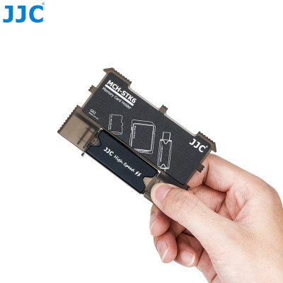 JJC Pouzdro na paměťové karty + čtečka USB 3.0 (2 x SD, 4 x MSD, čtečku)