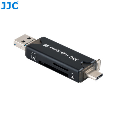 JJC Pouzdro na paměťové karty + čtečka USB 3.0 (2 x SD, 4 x MSD, čtečku)