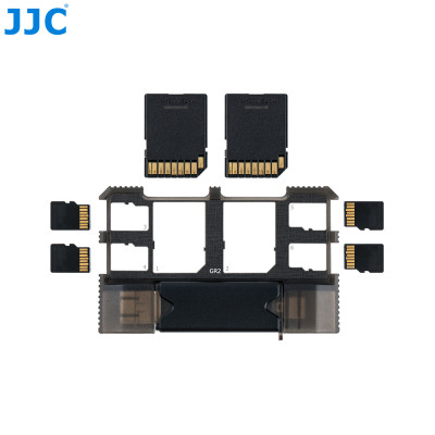 Puzdro na pamäťové karty JJC + čítačka USB 3.0 (2 x SD, 4 x MSD, čítačka)
