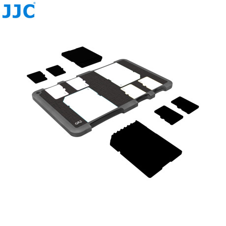 Držiak pamäťovej karty JJC je vhodný pre 2 karty SD + 4 karty Micro SD