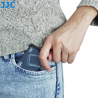 Držiak pamäťovej karty JJC je vhodný pre 2 karty SD + 4 karty Micro SD