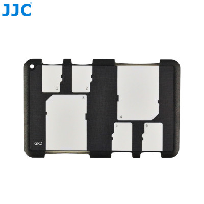 Držiak pamäťovej karty JJC je vhodný pre 2 karty SD + 4 karty Micro SD