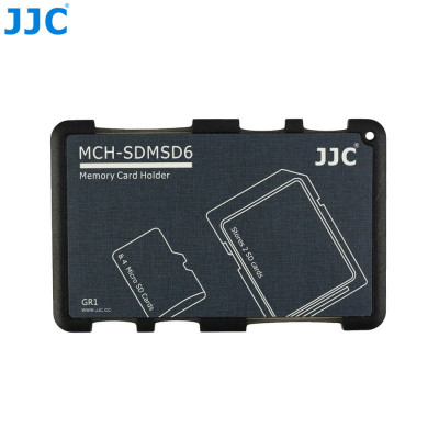 JJC Držák paměťových karet je vhodný pro 2 karty SD + 4 karty Micro SD