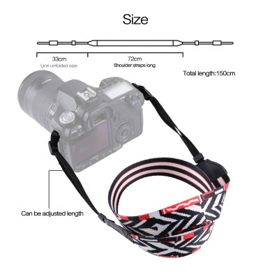 PULUZ PU6009B Retro Styl, Vícebarevná Série, Popruh Fotoaparátu Pro SLR / DSLR Fotoaparáty