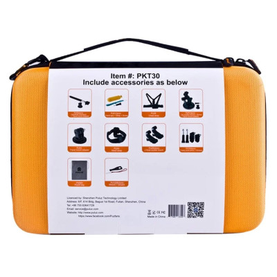 Puluz Sada 20 v 1 ks příslušenství pro sportovní kamery PKT30 Combo Kits