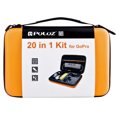 Puluz Sada 20 v 1 ks příslušenství pro sportovní kamery PKT30 Combo Kits