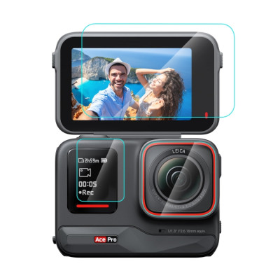 PULUZ PU951T Tvrdené sklo na ochranu displeja pre Insta360 Ace Pro