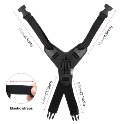 PULUZ PU579 Držiak na prilbu pre GoPro, DJI Osmo a iné akčné kamery