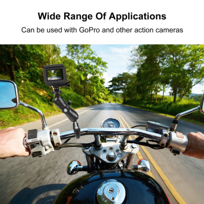 PULUZ PU701B Držiak na riadidlá motocykla, držiak na bicykel s guľovou hlavou pre GoPro a iné akčné kamery